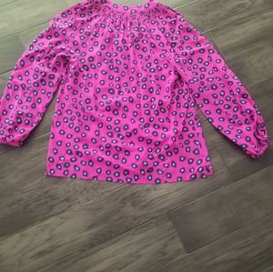 Lilly pullitzer hot pink/blue cheetah blouse xs